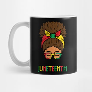 Celebrate Juneteenth Afro Woman African Women Girls Kids Mug